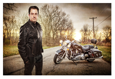 Harley-Davidson Biker composite portrait